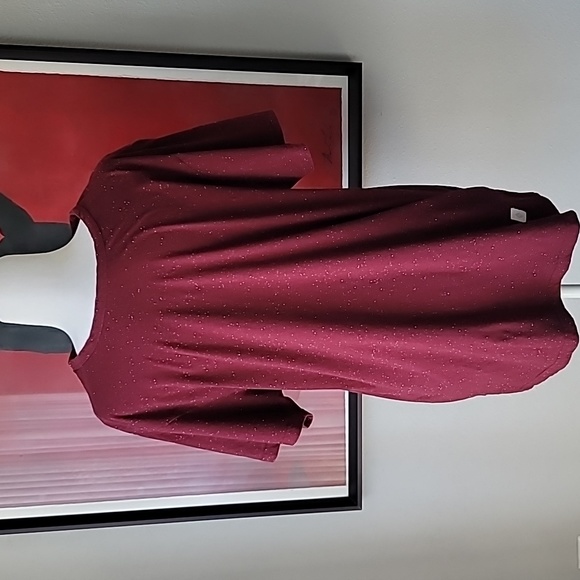 VSOP Other - VSOP Men's Short Sleeve Shirt, Size Large, Color Burgundy Speckle